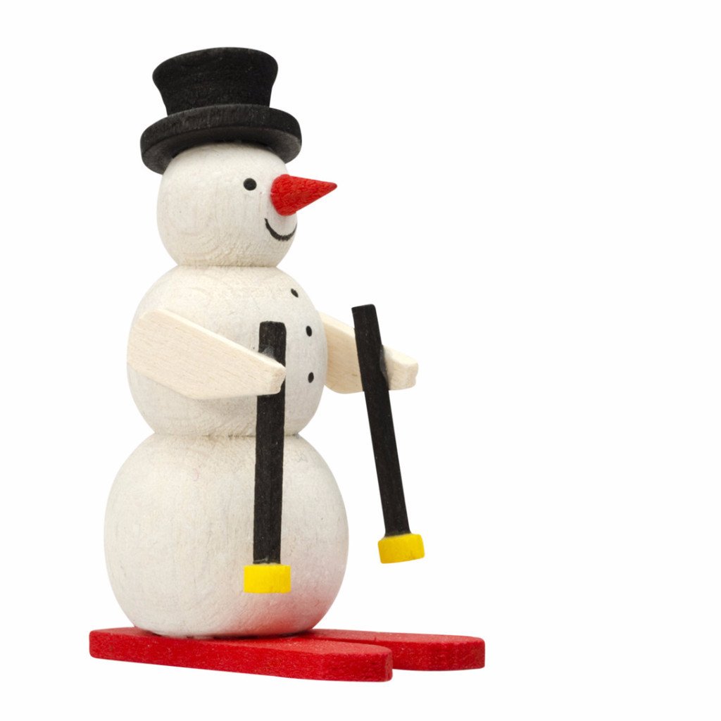 Mini skiing snowman - Christmas tree decoration